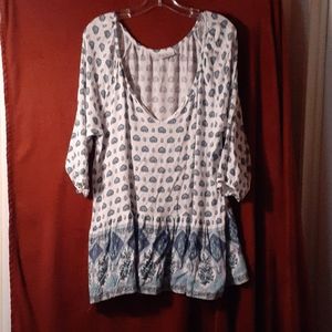 Simply Emma ~ boho blouse/top~ 2X?